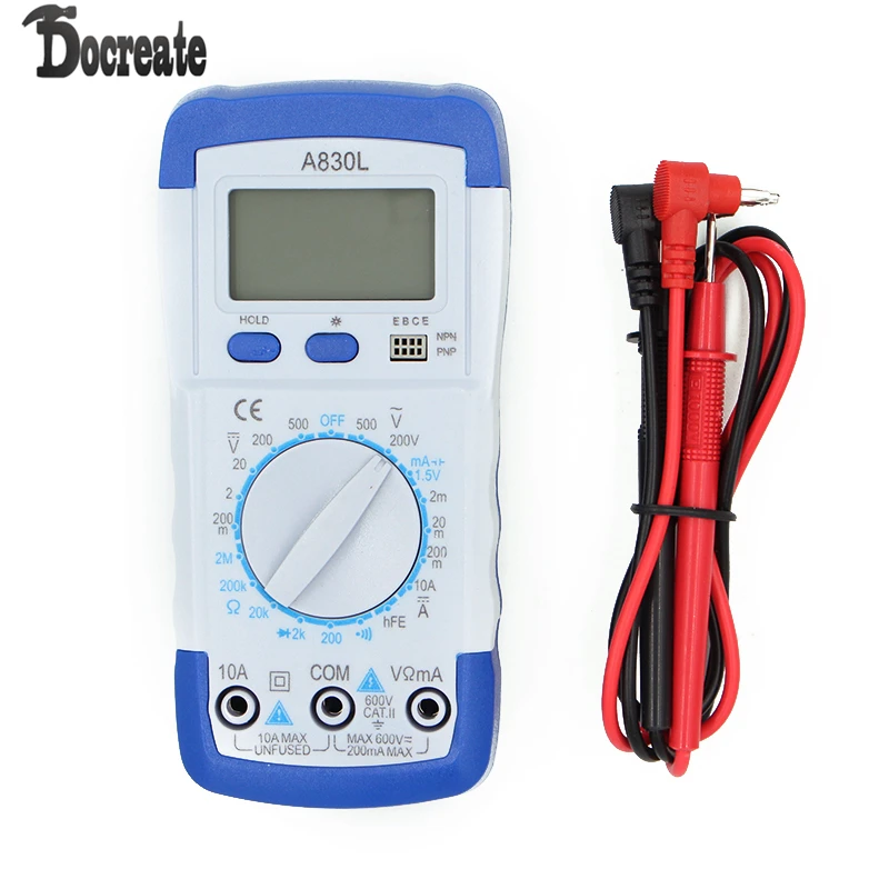 Цифровой мультиметр A830L Avometer Volt Ohm Amp тестер с ЖК-дисплеем | Инструменты