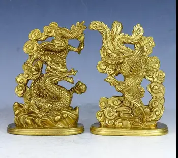 14cm Pure copper dragon and phoenix dragon and phoenix Hanlong home crafts ornaments
14cm Pure copper dragon and phoenix dragon and phoenix Hanlong home crafts ornaments