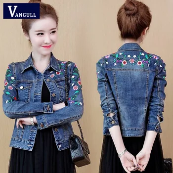 Vangull Plus Size 5XL Floral Women Denim Coat Embroidery Short Basic Ladies Jean Jacket Slim Flower Outwear Jackets 2019 New
Vangull Plus Size 5XL Floral Women Denim Coat Embroidery Short Basic Ladies Jean Jacket Slim Flower Outwear Jackets 2019 New