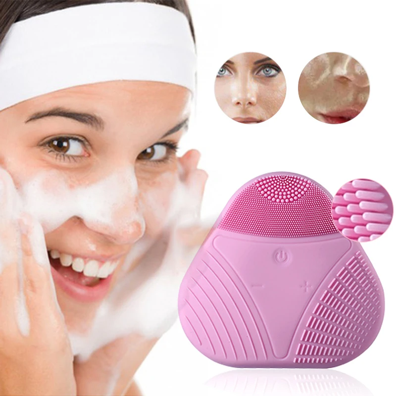 Electric Face Brush Waterproof Silicone Face Deep Cleaning Brush Washing Pad Face Exfoliating Blackhead Face Cleansing Brush
Electric Face Brush Waterproof Silicone Face Deep Cleaning Brush Washing Pad Face Exfoliating Blackhead Face Cleansing Brush