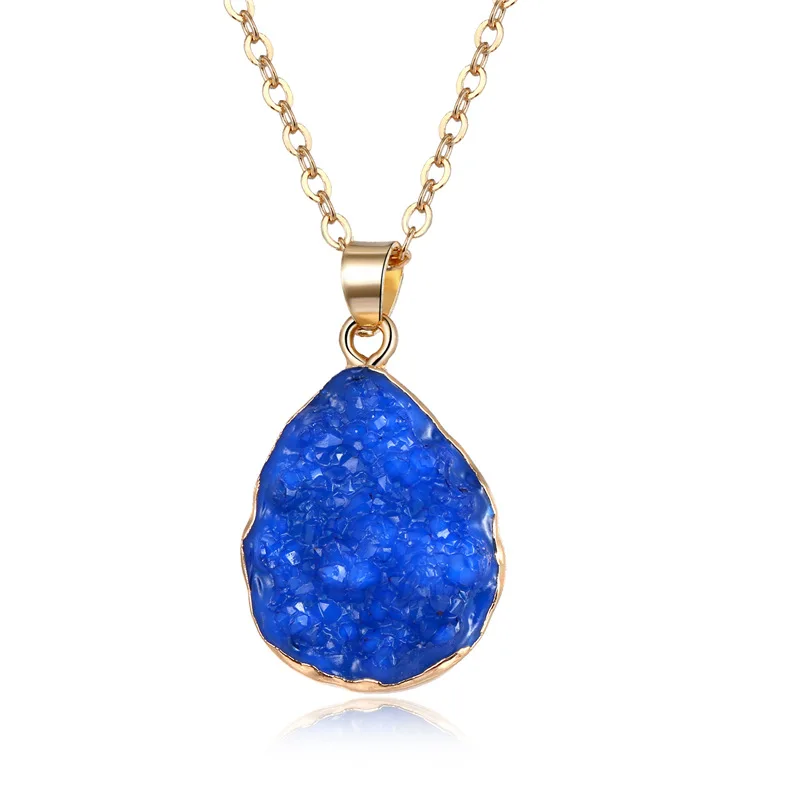 BELLAHYDIARY European Water Drop Resin Necklaces Pendant Handmade Party Choker Necklace For Women Jewelry Chic Link Chain Collar
BELLAHYDIARY European Water Drop Resin Necklaces Pendant Handmade Party Choker Necklace For Women Jewelry Chic Link Chain Collar