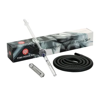 Yimi Hookah Hose Set Glass Mouthpiece Carbon Fiber Silicon Hose Shisha Spring Narguil With Gift Box
Yimi Hookah Hose Set Glass Mouthpiece Carbon Fiber Silicon Hose Shisha Spring Narguil With Gift Box