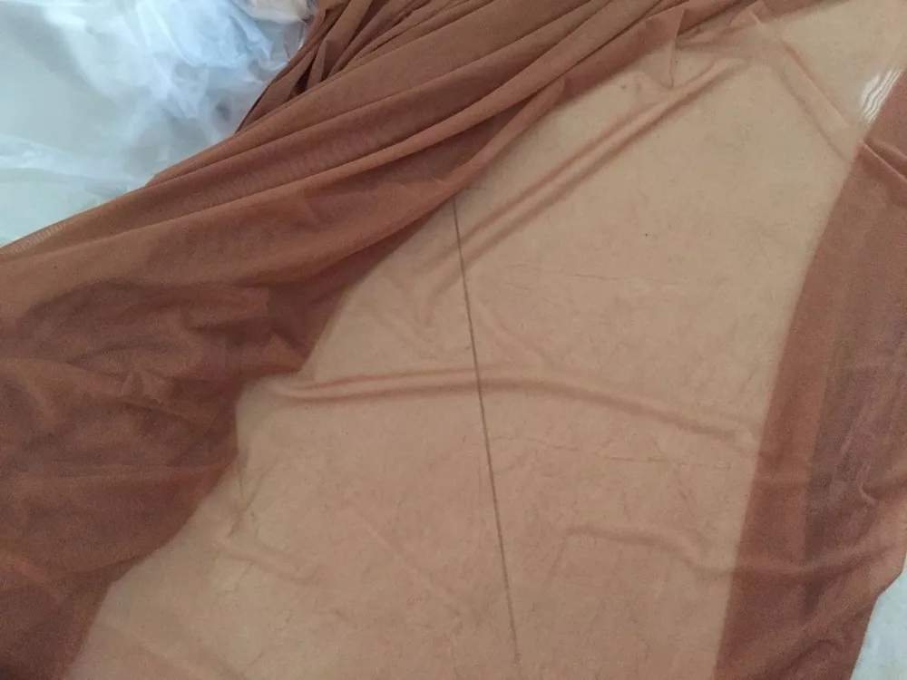 160cm width 1 meter tan skin nude 4WAYS stretch mesh tulle fabric, high stretch tissue mesh cloth, good quality for lingerie
160cm width 1 meter tan skin nude 4WAYS stretch mesh tulle fabric, high stretch tissue mesh cloth, good quality for lingerie