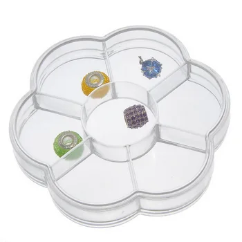 Flower shaped storage box transparent plastic jewelry beads organizer case sewing kit box for small objects
Flower shaped storage box transparent plastic jewelry beads organizer case sewing kit box for small objects