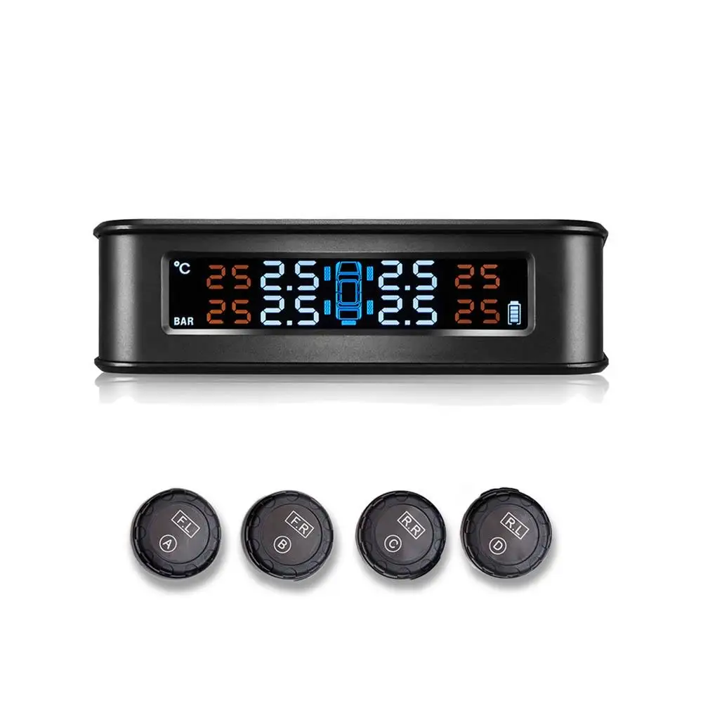Wireless Solar Power TPMS Tire Pressure Display Monitoring System tyre pressure meter with 4 Sensors
Wireless Solar Power TPMS Tire Pressure Display Monitoring System tyre pressure meter with 4 Sensors