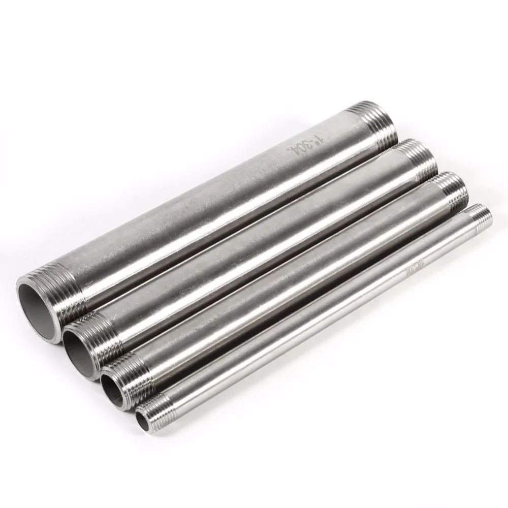 1pc 304 Stainless Steel Threaded Pipe Fitting 200mm BSP 1/4" 1/2" 3/4" 1" Threaded Male x Male Adapter Pipe Fitting Connector
1pc 304 Stainless Steel Threaded Pipe Fitting 200mm BSP 1/4" 1/2" 3/4" 1" Threaded Male x Male Adapter Pipe Fitting Connector