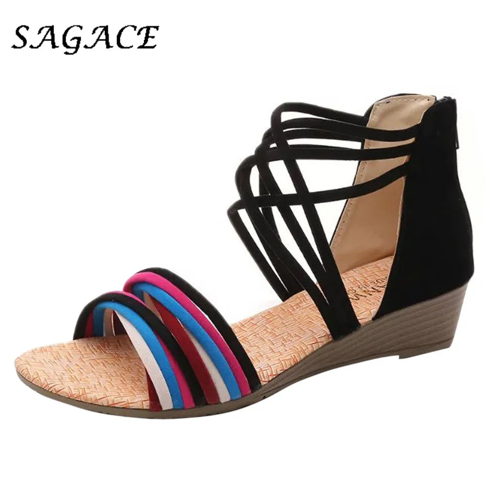 SAGACE Shoes Women sandals wedge shoes Bohemia rubber beach sandals 2019 summer ladies sandals with heels women casual shoes
SAGACE Shoes Women sandals wedge shoes Bohemia rubber beach sandals 2019 summer ladies sandals with heels women casual shoes