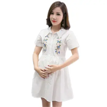 Maternity Clothes Dresses for Pregnant Women Fashion Doll Collar Embroidered Loose Plus Size Breastfeeding Dress Pregnancy Dress
Maternity Clothes Dresses for Pregnant Women Fashion Doll Collar Embroidered Loose Plus Size Breastfeeding Dress Pregnancy Dress