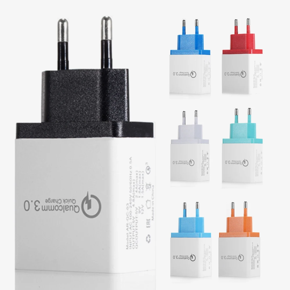 Qc 3.0 Fast Charge 3usb Multi port 5v/9v/12v Smart Travel Mobile Phone Charger European Plug 2.4a Quick Charger
Qc 3.0 Fast Charge 3usb Multi port 5v/9v/12v Smart Travel Mobile Phone Charger European Plug 2.4a Quick Charger