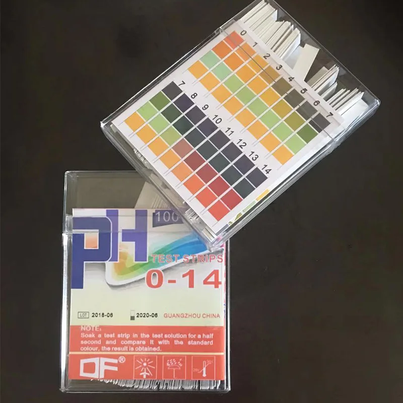 100PCS 0-14 PH Test Strips Litmus Paper Universal Alkaline Acid Indicator Paper for Liquid Water Saliva Soil Aquariums PH Tester
100PCS 0-14 PH Test Strips Litmus Paper Universal Alkaline Acid Indicator Paper for Liquid Water Saliva Soil Aquariums PH Tester