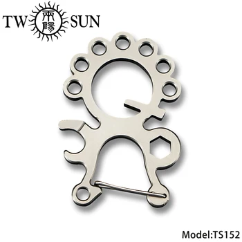 TWOSUN Original TC4 Titanium Multi Buckle Keyring Key Keychain Clip Multi-tool Outdoor camping pocket EDC Bottle Opener TS152
TWOSUN Original TC4 Titanium Multi Buckle Keyring Key Keychain Clip Multi-tool Outdoor camping pocket EDC Bottle Opener TS152