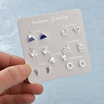 Terreau Kathy 7pair lot 5 Style New Fashion Women Earrings Jewelry Simple Wheat Spike Crossbar Set Earrings Alloy Accessories
Terreau Kathy 7pair lot 5 Style New Fashion Women Earrings Jewelry Simple Wheat Spike Crossbar Set Earrings Alloy Accessories