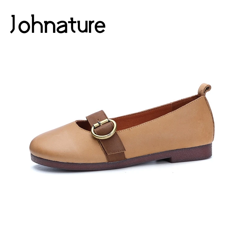 Johnature 2019 New Spring Genuine Leather Casual Round Toe Metal Decoration Buckle Strap Retro Flat Women Shoes
Johnature 2019 New Spring Genuine Leather Casual Round Toe Metal Decoration Buckle Strap Retro Flat Women Shoes