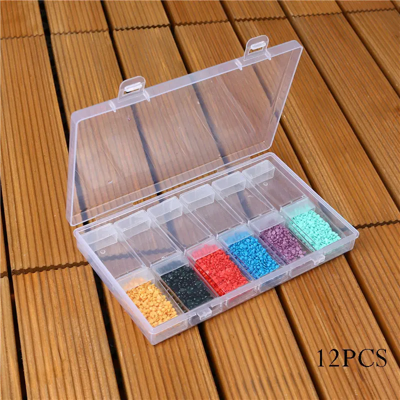 12/24/42/64 Grids Diamond Embroidery Stone Storage Box Diamond Painting Tools Accessories Beads Container Convenience Box
12/24/42/64 Grids Diamond Embroidery Stone Storage Box Diamond Painting Tools Accessories Beads Container Convenience Box