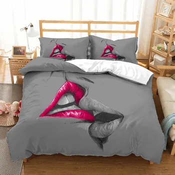 MUSOLEI 3D Duvet Cover Set Valentine's Day kissing mouth to mouth red lips Love pattern Bed Sheet Twin queen king
MUSOLEI 3D Duvet Cover Set Valentine's Day kissing mouth to mouth red lips Love pattern Bed Sheet Twin queen king