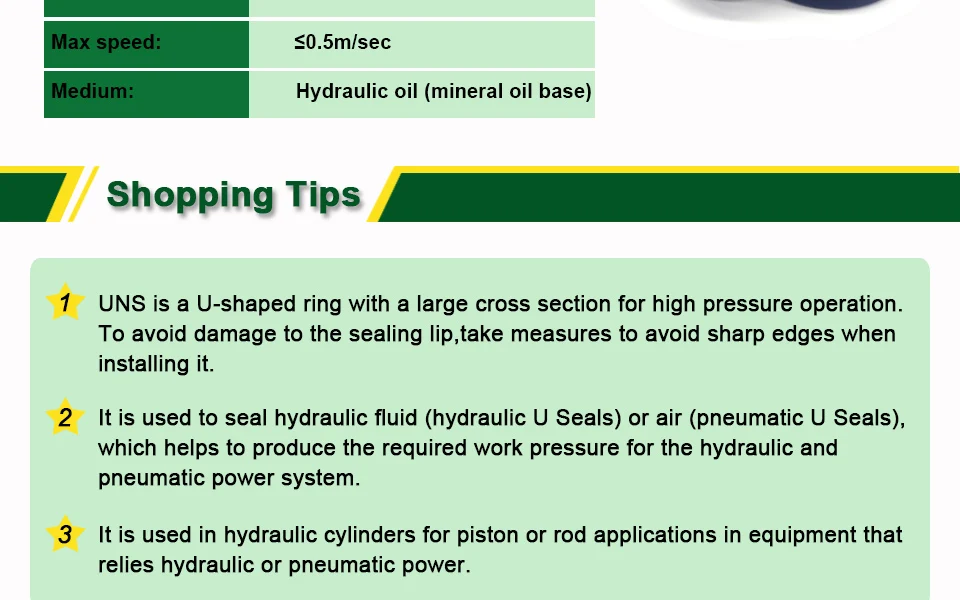 UNS Hydraulic Oil Seal (3)