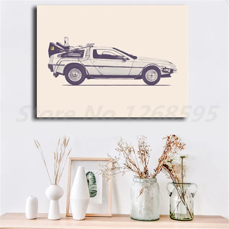 Movie Back To The Future DeLorean Time Machine Canvas Painting Print Living Room Home Decor Modern Wall Art Oil Painting Poster
Movie Back To The Future DeLorean Time Machine Canvas Painting Print Living Room Home Decor Modern Wall Art Oil Painting Poster