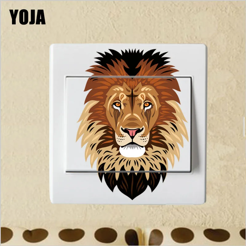 YOJA отличительный зверь Храбрый Лев переключатель настенный стикер декор комнаты