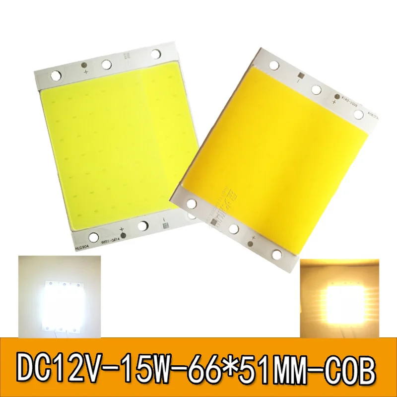 2PCS/Lot 66*51MM 15W COB LED Strip Light Bulb Lamp DC 12V 1500LM Blue Warm Cold White COB Matrix for DIY Car Work Lights
2PCS/Lot 66*51MM 15W COB LED Strip Light Bulb Lamp DC 12V 1500LM Blue Warm Cold White COB Matrix for DIY Car Work Lights