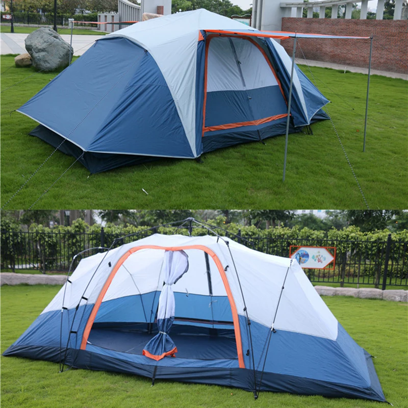 Automatic 5-8 person multiplayer 410*210*155cm double layer outdoor camping family 2rooms large space waterproof tent
Automatic 5-8 person multiplayer 410*210*155cm double layer outdoor camping family 2rooms large space waterproof tent