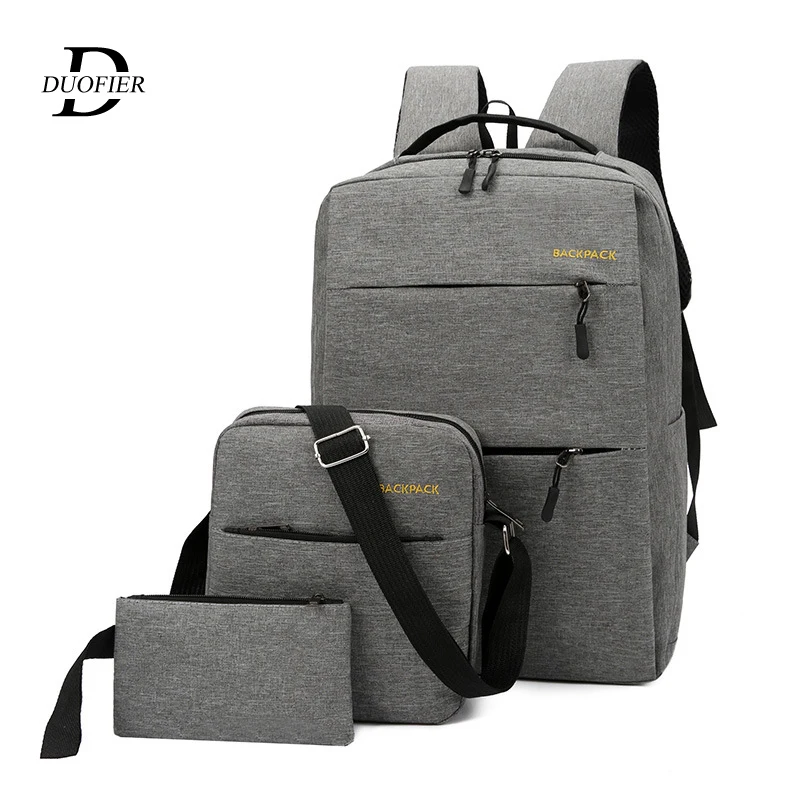 3pcs/set Men's Backpack Bag Male USB Charging Laptop Backpack Women Computer Bags Schoolbag Men Shoulder Bag Sets Bags 3 Pieces
3pcs/set Men's Backpack Bag Male USB Charging Laptop Backpack Women Computer Bags Schoolbag Men Shoulder Bag Sets Bags 3 Pieces