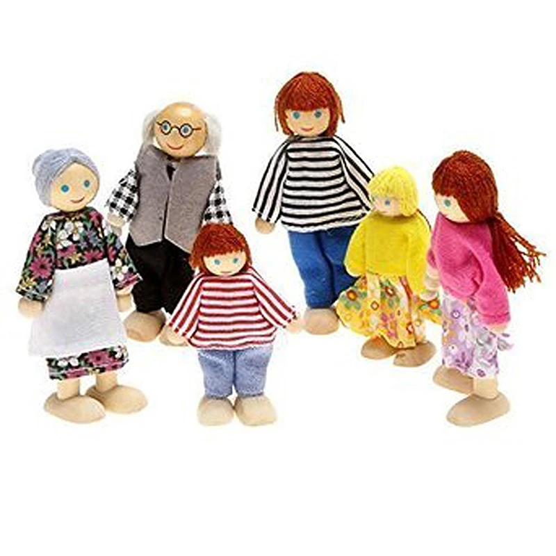 Happy Doll Family of 6 People