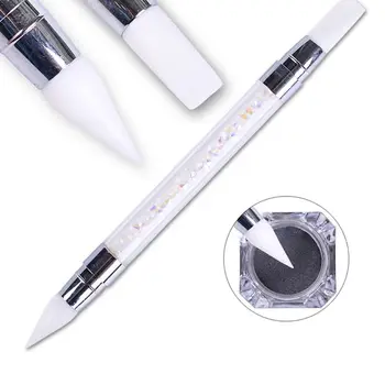 Dual-Ended Nail Art Silicone Sculpture Pen Rhinestones Handle 3D Carving DIY Glitter Powder Picker Manicure Dotting Brush Tool
Dual-Ended Nail Art Silicone Sculpture Pen Rhinestones Handle 3D Carving DIY Glitter Powder Picker Manicure Dotting Brush Tool