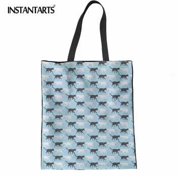 INSTANTARTS Lovely Cat Printing Women Cotton Linen Shoulder Tote Handbag Lady Eco-friendly Shopping Large Capacity Canvas Pouch
INSTANTARTS Lovely Cat Printing Women Cotton Linen Shoulder Tote Handbag Lady Eco-friendly Shopping Large Capacity Canvas Pouch