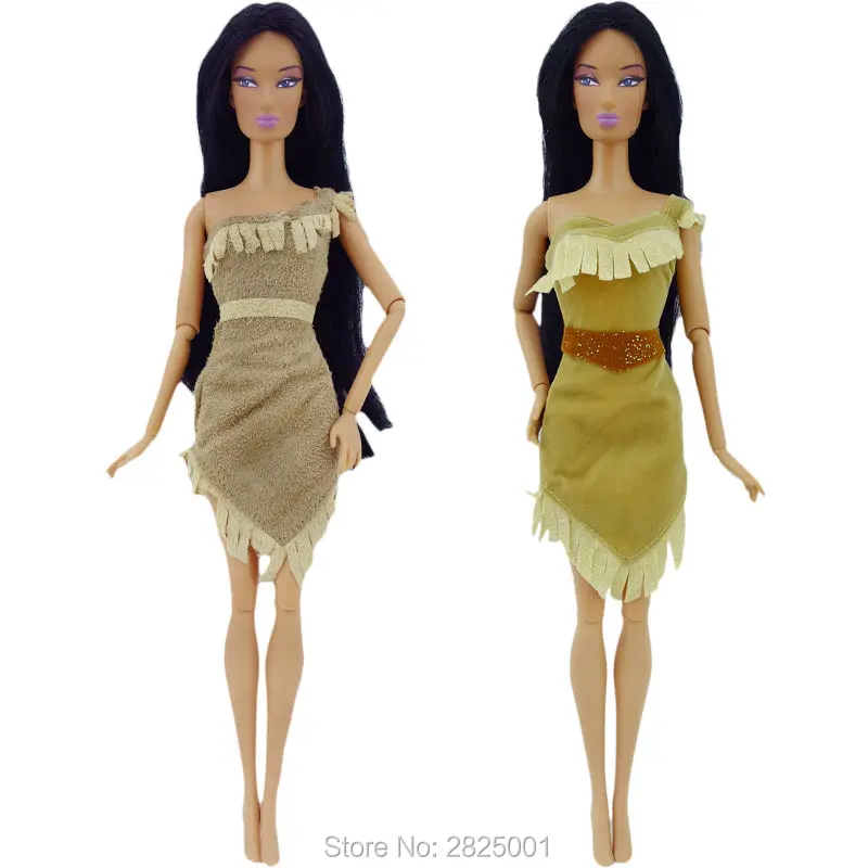 2x Exotic Outfits Fairy Tale Princess Costume Copy Pocahontas Dress Mini Gown Indian Clothes For Barbie Doll Accessories Gift
2x Exotic Outfits Fairy Tale Princess Costume Copy Pocahontas Dress Mini Gown Indian Clothes For Barbie Doll Accessories Gift
