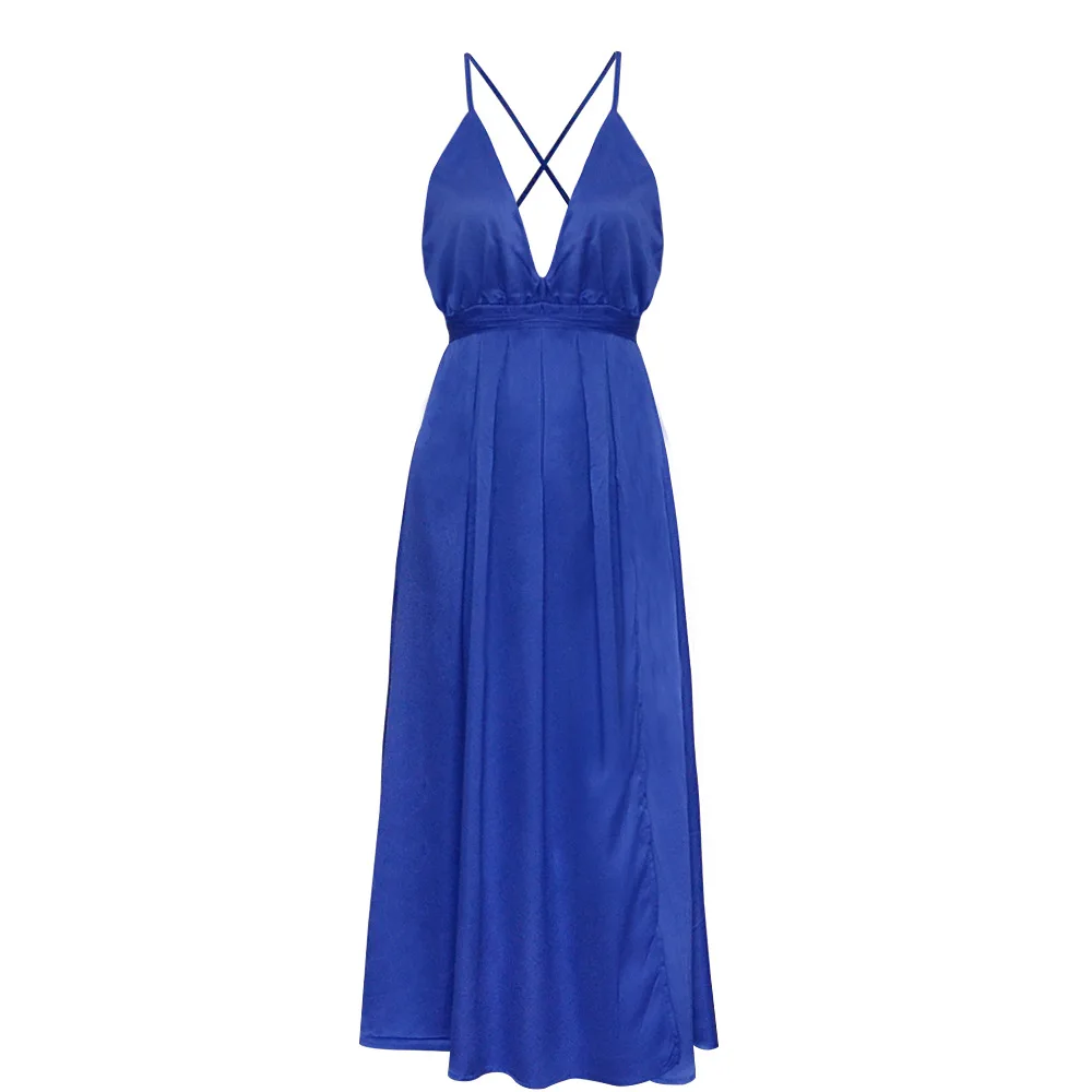 2019 summer sexy deep V collar beach long dress 
2019 summer sexy deep V collar beach long dress