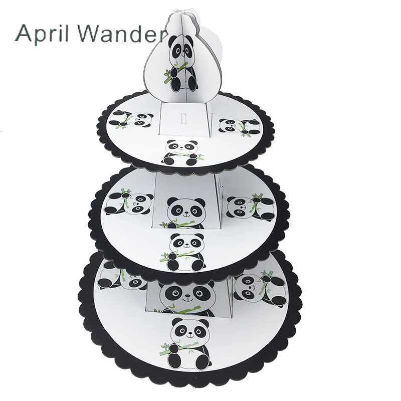 3-tier Lovely panda cake stand cupcake holder for happy Birthday Party Supplies panda party decorations
3-tier Lovely panda cake stand cupcake holder for happy Birthday Party Supplies panda party decorations