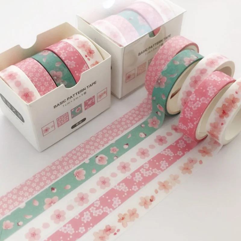 5 pcs/pack Cherry Sakura Flower Washi Tape Set Decoration Sticker Scrapbooking Diary Masking Tape stationery school supplies
5 pcs/pack Cherry Sakura Flower Washi Tape Set Decoration Sticker Scrapbooking Diary Masking Tape stationery school supplies