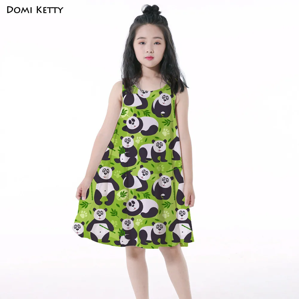 Domi Ketty summer girls dress print panda leaves green children party sleeveless vest dresses cartoon kids princess costume
Domi Ketty summer girls dress print panda leaves green children party sleeveless vest dresses cartoon kids princess costume