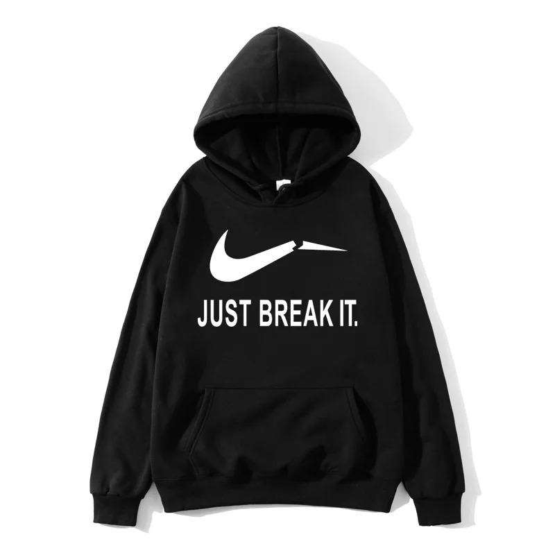 2019New products for autumn and winter JUST BREAK IT printing sportswear women's sweatshirt men's hooded hoodie pullover hoodie
2019New products for autumn and winter JUST BREAK IT printing sportswear women's sweatshirt men's hooded hoodie pullover hoodie