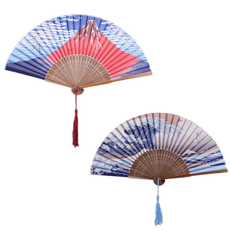 Japanese-style Series Silk Bamboo Fan Mount Fuji Kanagawa Surfing Silk Fan Bamboo Hand-crafted Summer Fan
Japanese-style Series Silk Bamboo Fan Mount Fuji Kanagawa Surfing Silk Fan Bamboo Hand-crafted Summer Fan