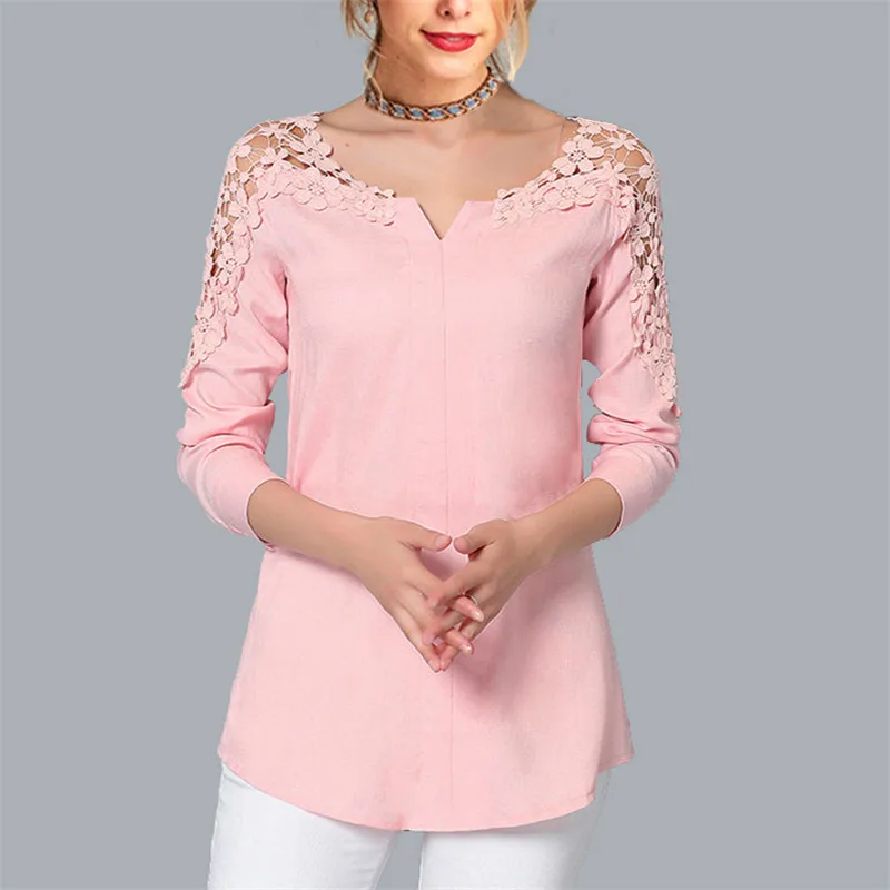 Rogi Autumn Lace Chiffon Blouse Women Long Sleeve V-Neck Casual Shirt Tops Elegant Office Ladies Blouses Blusas Plus Size
Rogi Autumn Lace Chiffon Blouse Women Long Sleeve V-Neck Casual Shirt Tops Elegant Office Ladies Blouses Blusas Plus Size