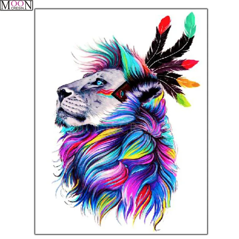 DIY 5D Diamond Painting Cross Stitch Colored Lion Head Diamond Embroidery Square Drill Diamond Mosaic Decoration Animals Forceps
DIY 5D Diamond Painting Cross Stitch Colored Lion Head Diamond Embroidery Square Drill Diamond Mosaic Decoration Animals Forceps