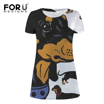 FORUDESIGNS Funny Dachshund Print Women Casual Daliy Mini Dress Ladies Lovely Beach Wear for Female Travel Clothing A-line Dress
FORUDESIGNS Funny Dachshund Print Women Casual Daliy Mini Dress Ladies Lovely Beach Wear for Female Travel Clothing A-line Dress