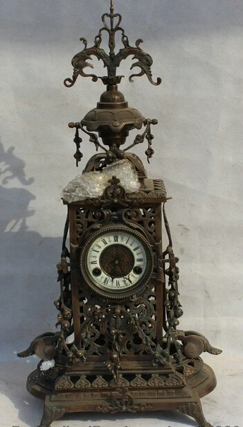 JP S0524 28" Europe Style Bronze Flower stem-winder Mechanical machinery table clock
JP S0524 28" Europe Style Bronze Flower stem-winder Mechanical machinery table clock