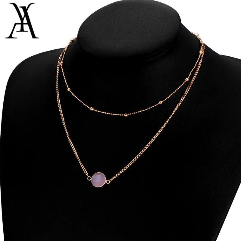 Bohemian Pink Crystal Necklaces For Women Boho Multicolor Beads Choker Necklace Collier Chain Fashion Jewelry Accessories Gift
Bohemian Pink Crystal Necklaces For Women Boho Multicolor Beads Choker Necklace Collier Chain Fashion Jewelry Accessories Gift