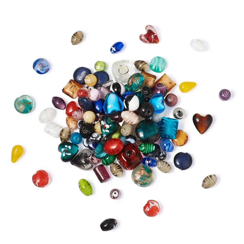 Mixed Handmade Lampwork Glass Beads for Jewelry Making Mixed Color, 11~29x11~25x11~15mm, Hole: 0.5~4mm; about 500g/bag
Mixed Handmade Lampwork Glass Beads for Jewelry Making Mixed Color, 11~29x11~25x11~15mm, Hole: 0.5~4mm; about 500g/bag