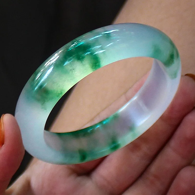 fine jewelry Authentic Special A Myanmar Ice Flower Jadeite Girl Jade Bracelet bangle
fine jewelry Authentic Special A Myanmar Ice Flower Jadeite Girl Jade Bracelet bangle
