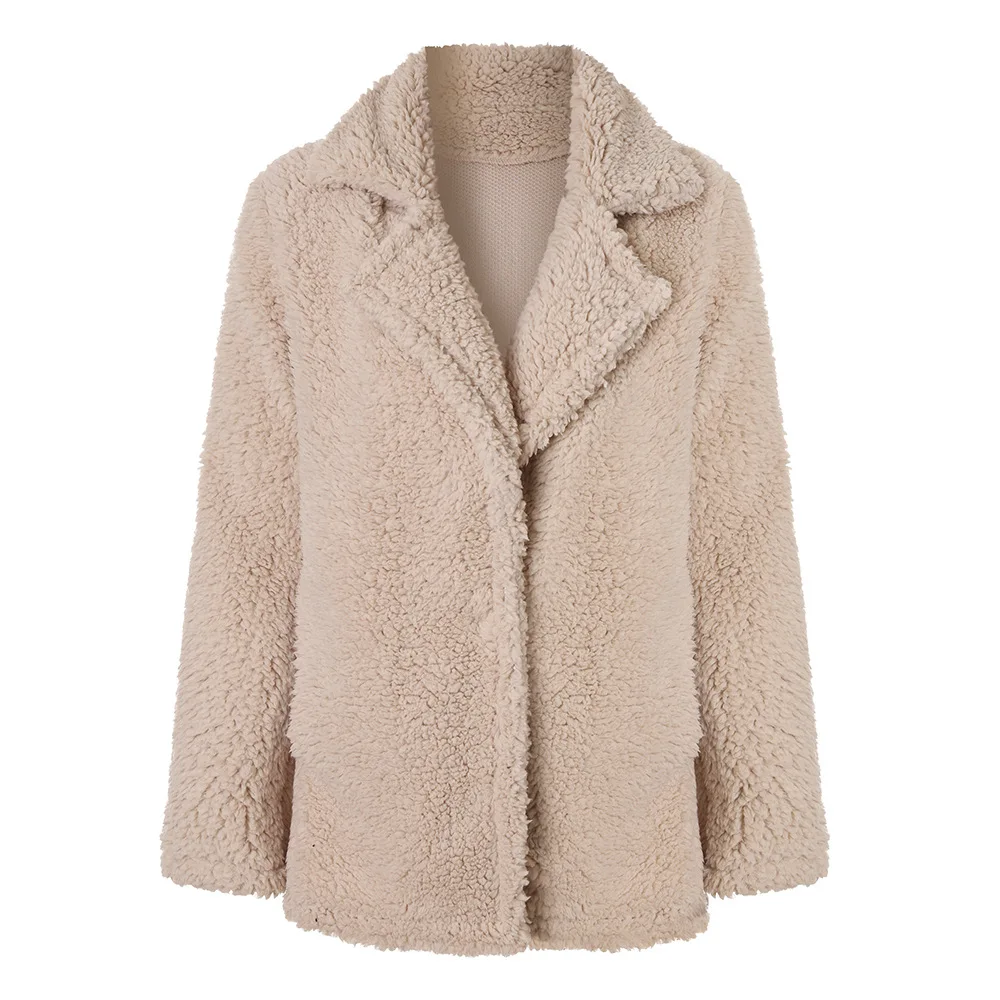 Fashion Plush Jacket Womens Coats Winter Hot Sale Plus Size Overcoat Long Sleeve Thick Wool Blend Female Cardigans Windbreaker
Fashion Plush Jacket Womens Coats Winter Hot Sale Plus Size Overcoat Long Sleeve Thick Wool Blend Female Cardigans Windbreaker