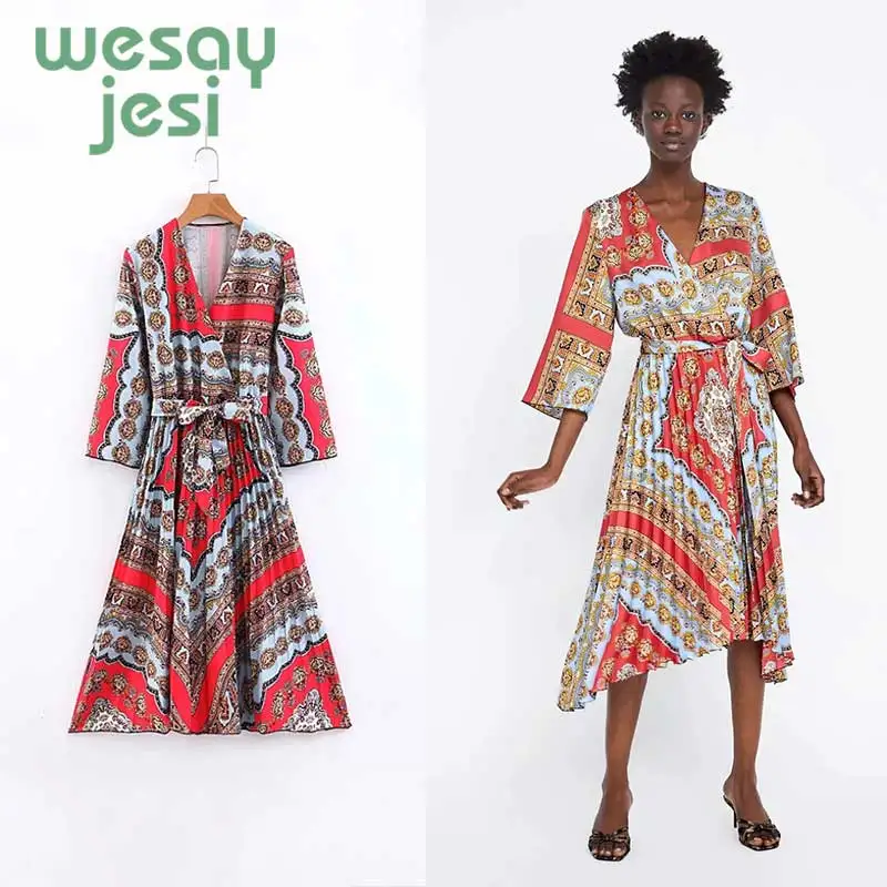 Summer dress women vestidos bohemian v-neck three-quarter chic print vestidos de fiesta party women dress
Summer dress women vestidos bohemian v-neck three-quarter chic print vestidos de fiesta party women dress