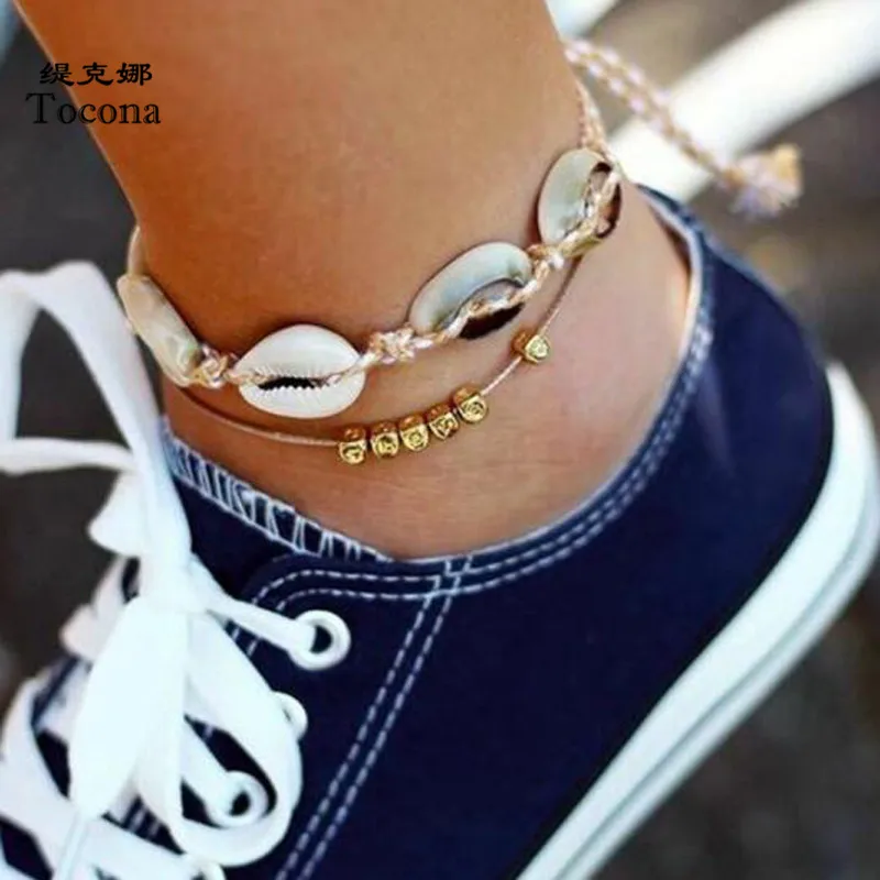 Tocona Bohemia Summer Jewelry Gold Color Anklets White Shell Saqure Shape Chain For Women Men Accessories Drop Shipping 7011
Tocona Bohemia Summer Jewelry Gold Color Anklets White Shell Saqure Shape Chain For Women Men Accessories Drop Shipping 7011