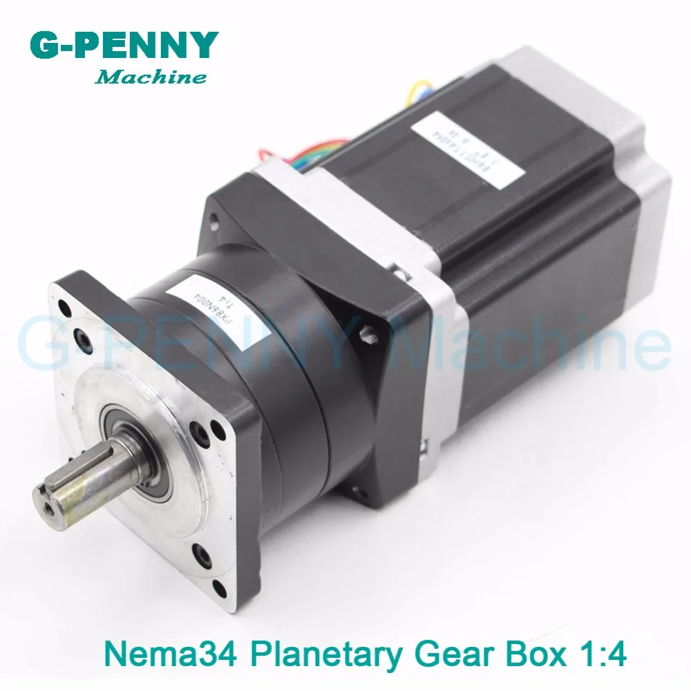 

Nema34 stepper Motor Planetary Reduction Ratio 4:1 with nema34 motor 86x114 6A planet gearbox 86 motor speed reducer High Torque