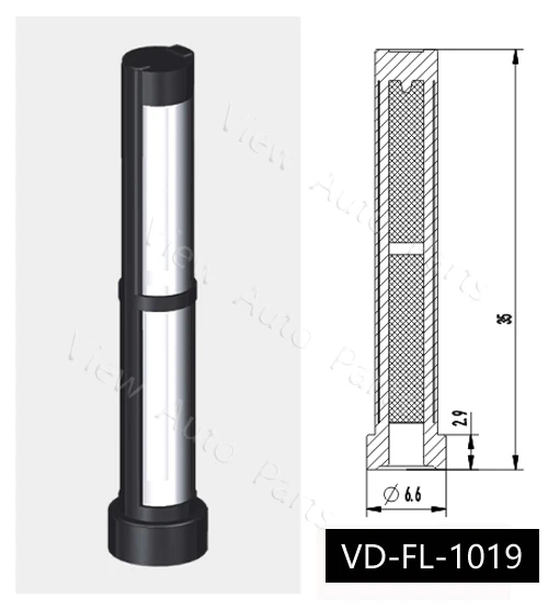 10pcs Fuel Injector Filter Stainless steel mesh strainer Wholesale top feed mpi auto parts Size 35*6.6*2.9mm VD-FL-1019
10pcs Fuel Injector Filter Stainless steel mesh strainer Wholesale top feed mpi auto parts Size 35*6.6*2.9mm VD-FL-1019