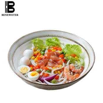 8 inches High Capacity Japanese Noodles Bowl Vintage Ceramic Fruit Salad Bowl Large Bowls Creative Tableware Kitchen Accessories
8 inches High Capacity Japanese Noodles Bowl Vintage Ceramic Fruit Salad Bowl Large Bowls Creative Tableware Kitchen Accessories
