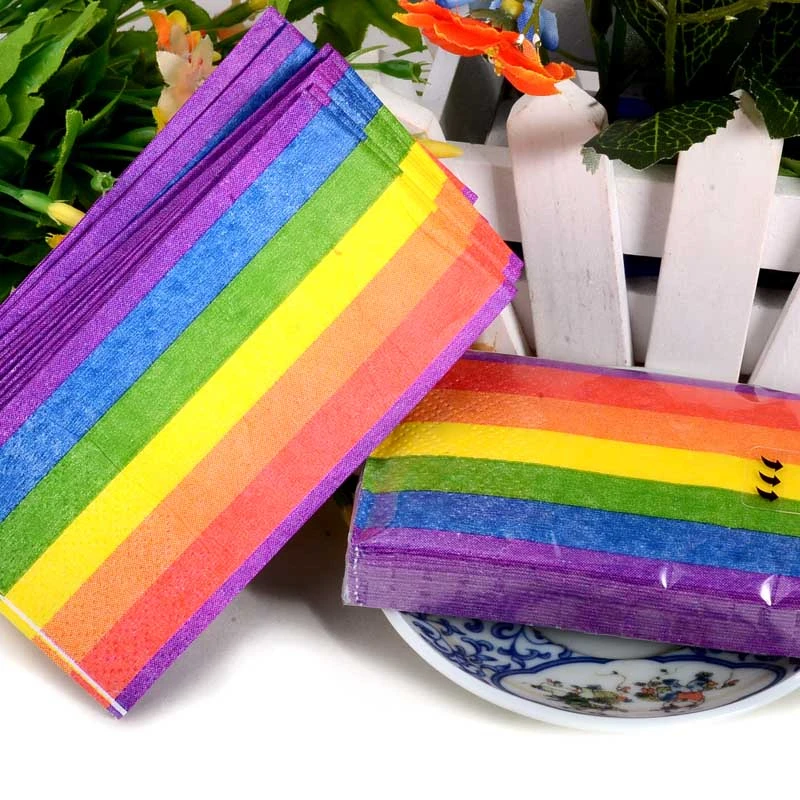 HAOCHU 20pcs Rainbow Paper Napkins Tissue Wedding Decor Kids Birthday Supplies Dinner Serviette Pride Party Decor Accessories
HAOCHU 20pcs Rainbow Paper Napkins Tissue Wedding Decor Kids Birthday Supplies Dinner Serviette Pride Party Decor Accessories