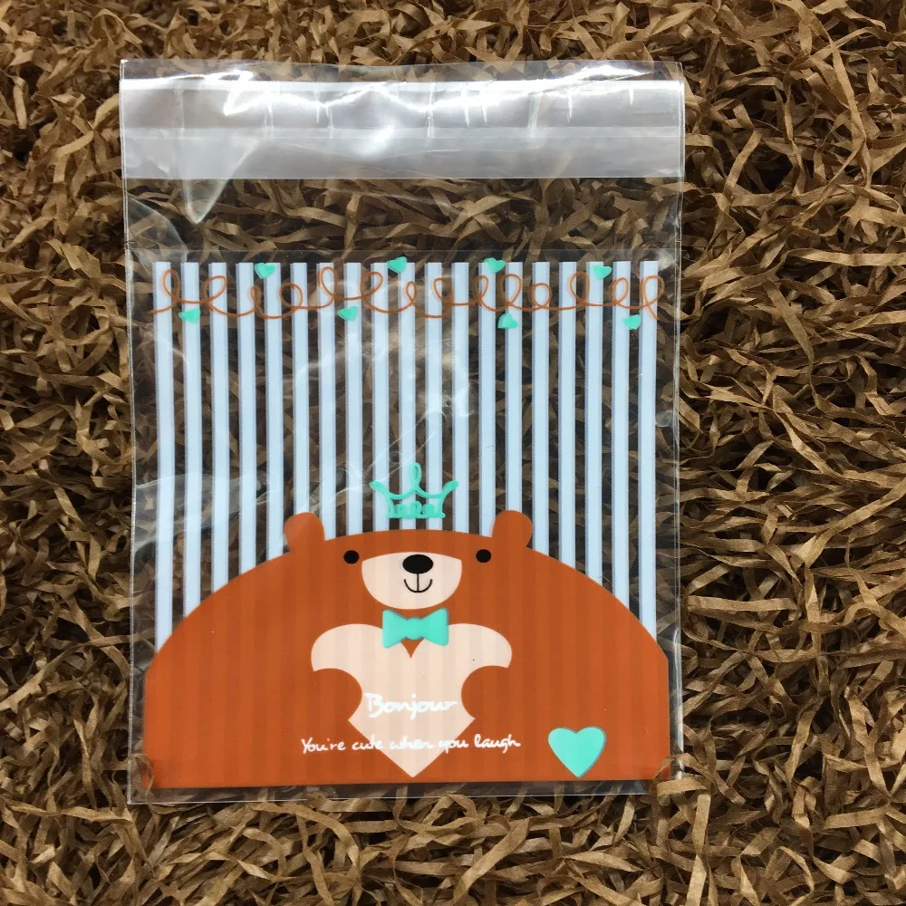 100pcs Brown Bear Heart gift packaging opp bag self-adhesive bags candy bag biscuit cookies bags
100pcs Brown Bear Heart gift packaging opp bag self-adhesive bags candy bag biscuit cookies bags